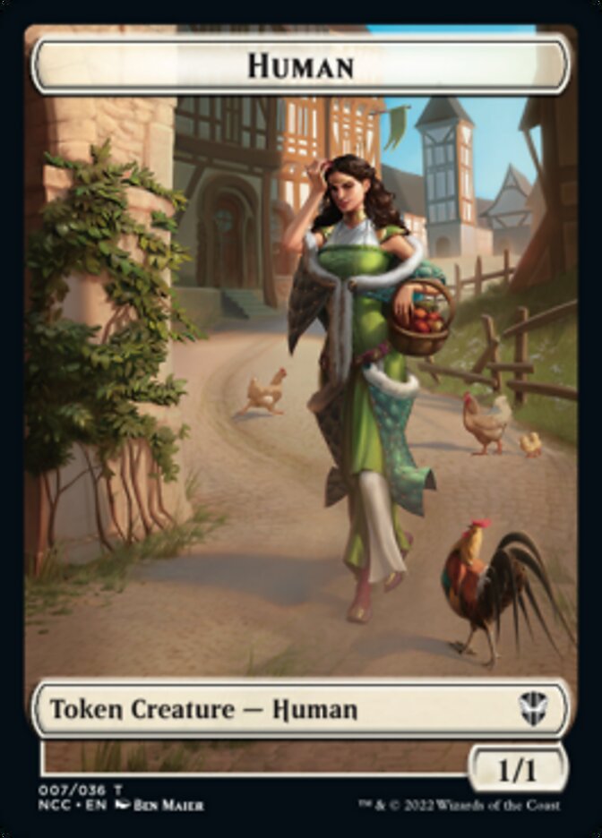 Eldrazi Spawn // Human Double-Sided Token [Streets of New Capenna Commander Tokens] | Tables and Towers