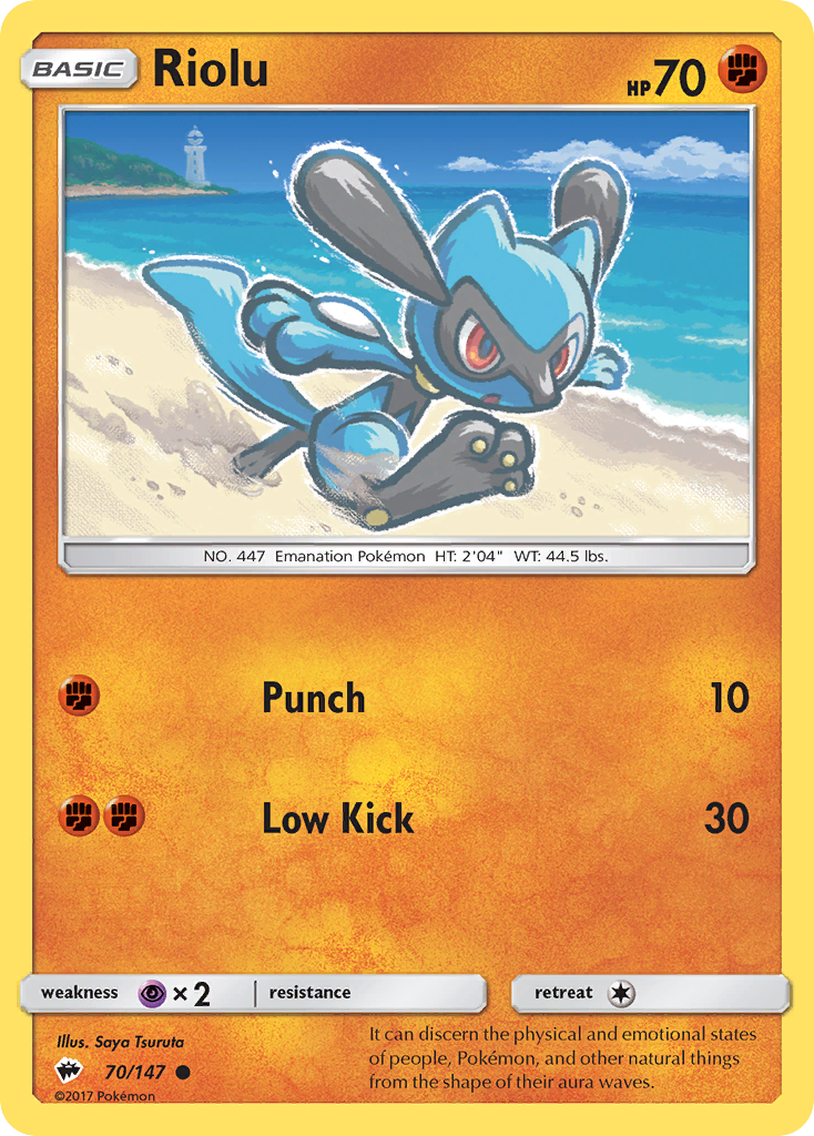 Riolu (70/147) [Sun & Moon: Burning Shadows] | Tables and Towers