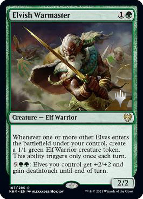 Elvish Warmaster (Promo Pack) [Kaldheim Promos] | Tables and Towers