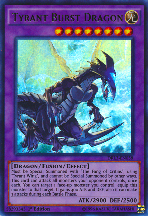 Tyrant Burst Dragon [DRL3-EN058] Ultra Rare | Tables and Towers