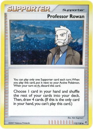 Professor Rowan (112/130) (Cosmos Holo) [Diamond & Pearl: Base Set] | Tables and Towers