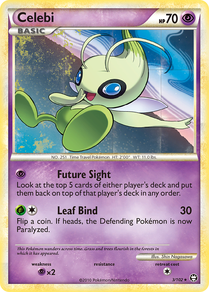 Celebi (3/102) [HeartGold & SoulSilver: Triumphant] | Tables and Towers