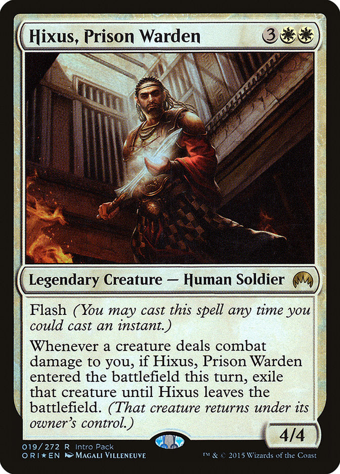 Hixus, Prison Warden (Intro Pack) [Magic Origins Promos] | Tables and Towers