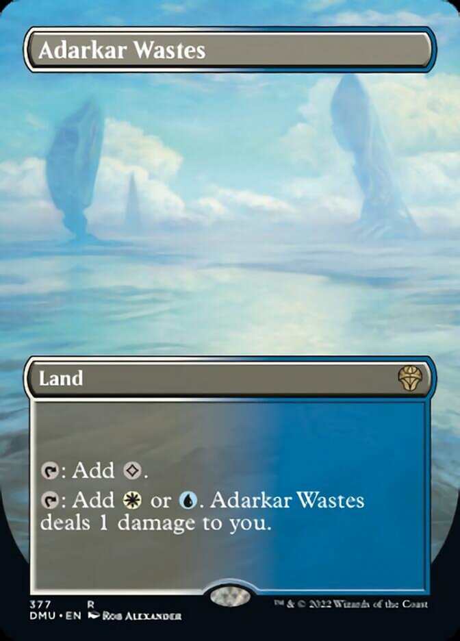 Adarkar Wastes (Borderless Alternate Art) [Dominaria United] | Tables and Towers