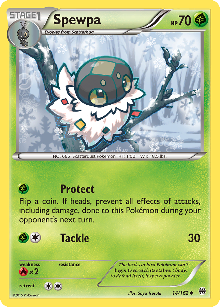 Spewpa (14/162) [XY: BREAKthrough] | Tables and Towers