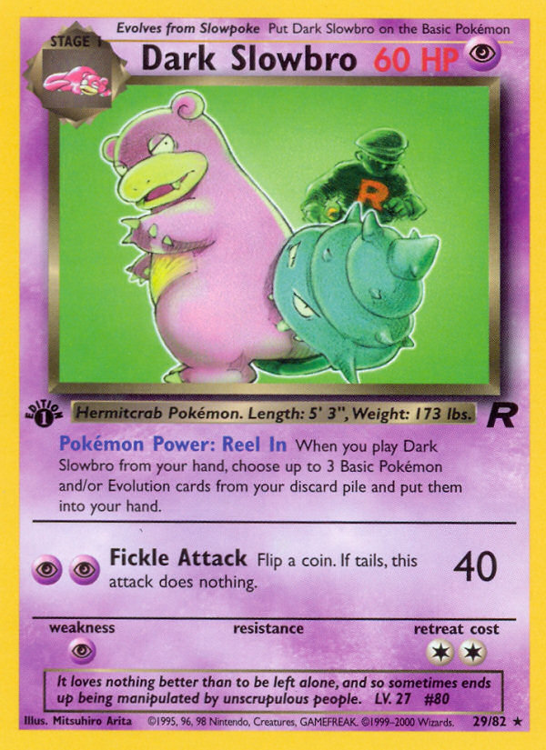 Dark Slowbro (29/82) [Team Rocket 1st Edition] | Tables and Towers