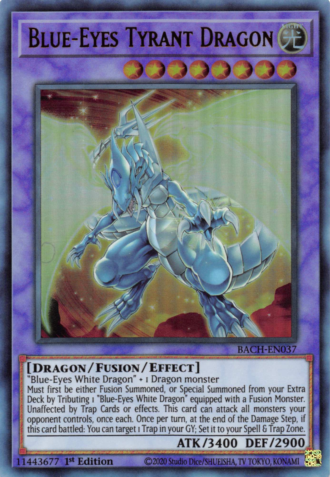 Blue-Eyes Tyrant Dragon [BACH-EN037] Ultra Rare | Tables and Towers