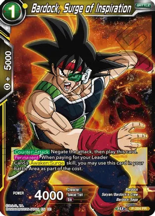 Bardock, Surge of Inspiration (P-204) [Mythic Booster] | Tables and Towers