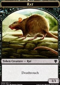 Rat // Cat Double-Sided Token [Commander 2017 Tokens] | Tables and Towers