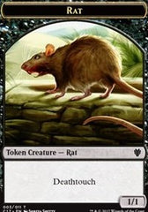 Rat // Cat Double-Sided Token [Commander 2017 Tokens] | Tables and Towers