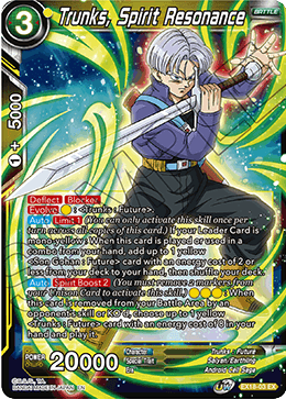 Trunks, Spirit Resonance (EX18-03) [Namekian Boost] | Tables and Towers