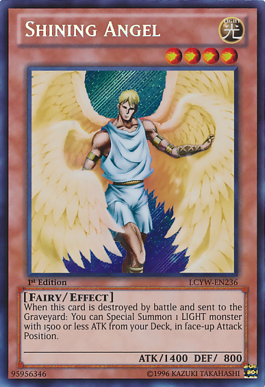 Shining Angel [LCYW-EN236] Secret Rare | Tables and Towers