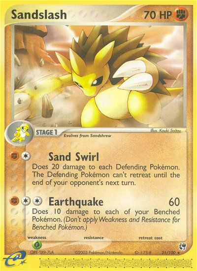 Sandslash (21/100) [EX: Sandstorm] | Tables and Towers