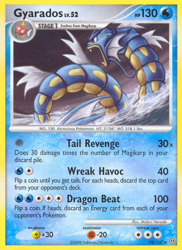 Gyarados (19/100) (Theme Deck Exclusive) [Diamond & Pearl: Stormfront] | Tables and Towers