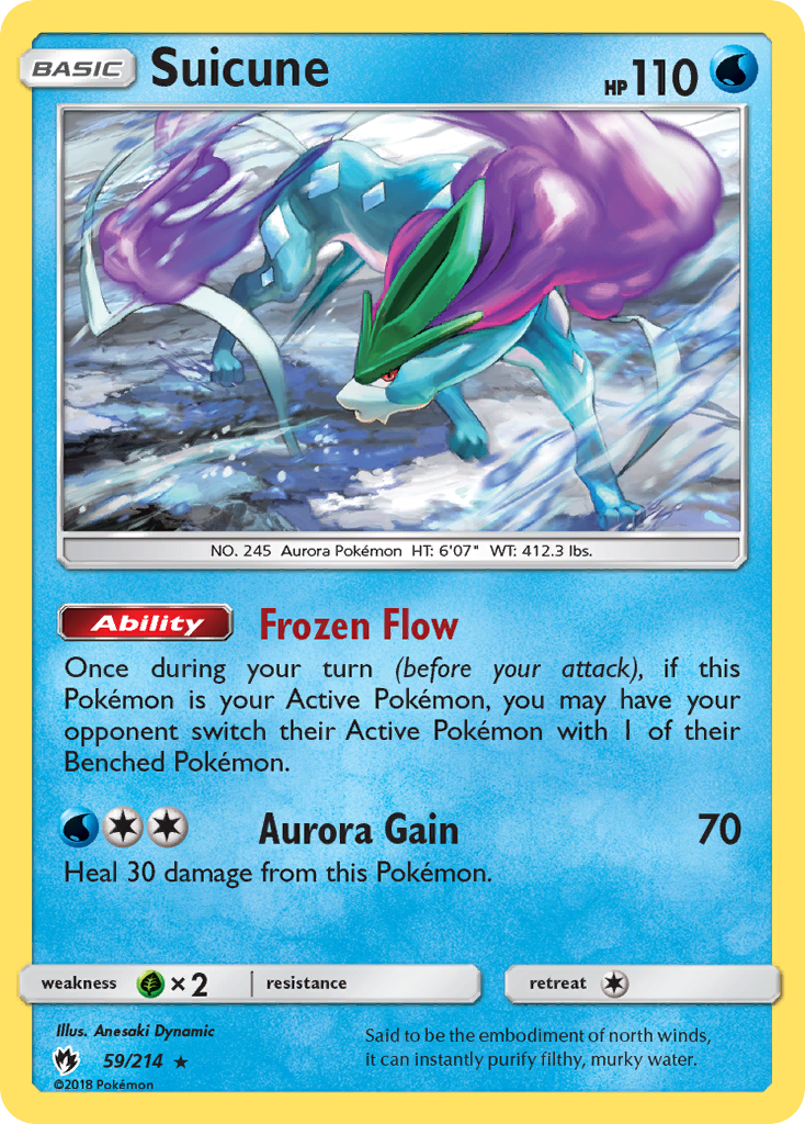 Suicune (59/214) [Sun & Moon: Lost Thunder] | Tables and Towers