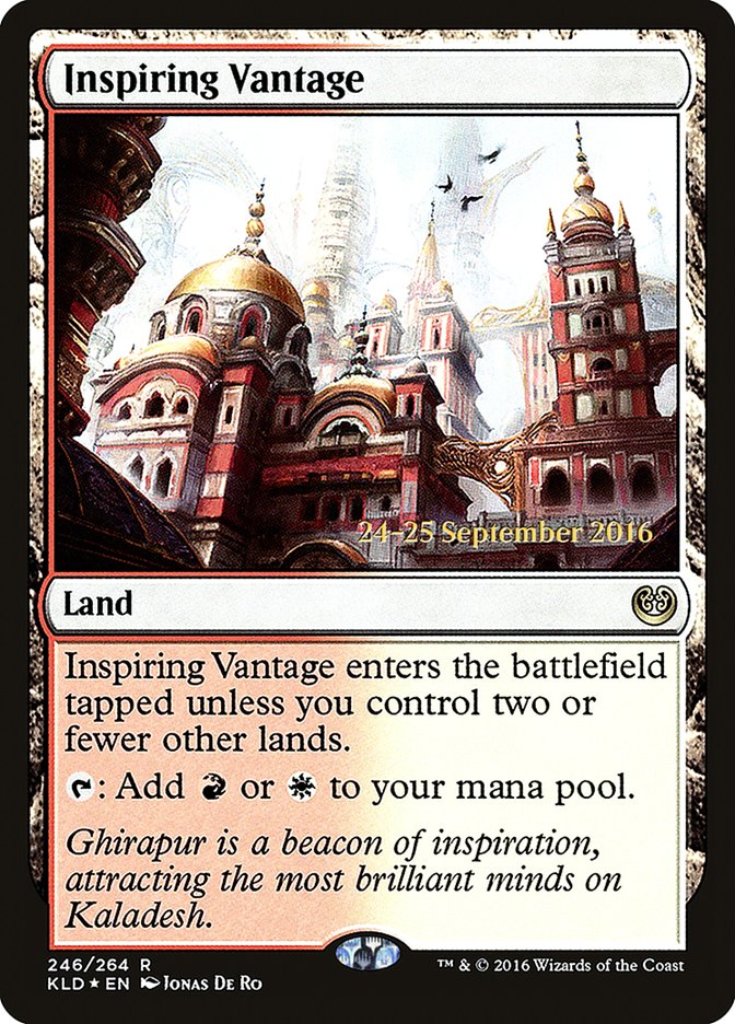 Inspiring Vantage [Kaladesh Prerelease Promos] | Tables and Towers