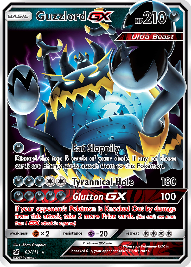 Guzzlord GX (63/111) [Sun & Moon: Crimson Invasion] | Tables and Towers