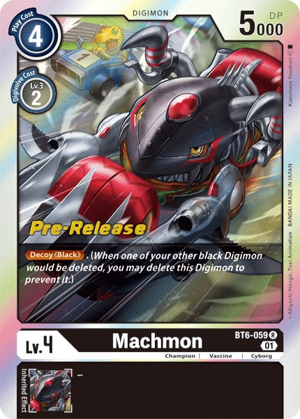 Machmon [BT6-059] [Double Diamond Pre-Release Cards] | Tables and Towers