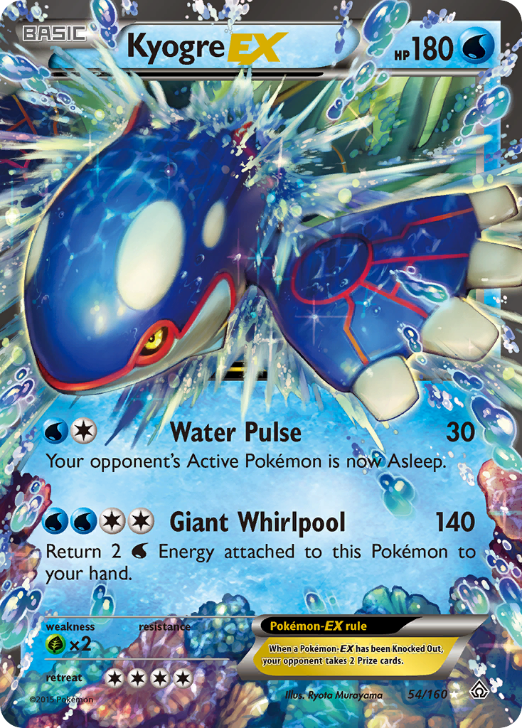 Kyogre EX (54/160) [XY: Primal Clash] | Tables and Towers