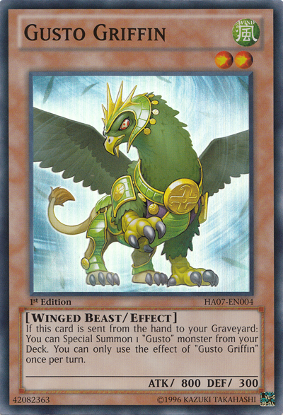 Gusto Griffin [HA07-EN004] Super Rare | Tables and Towers