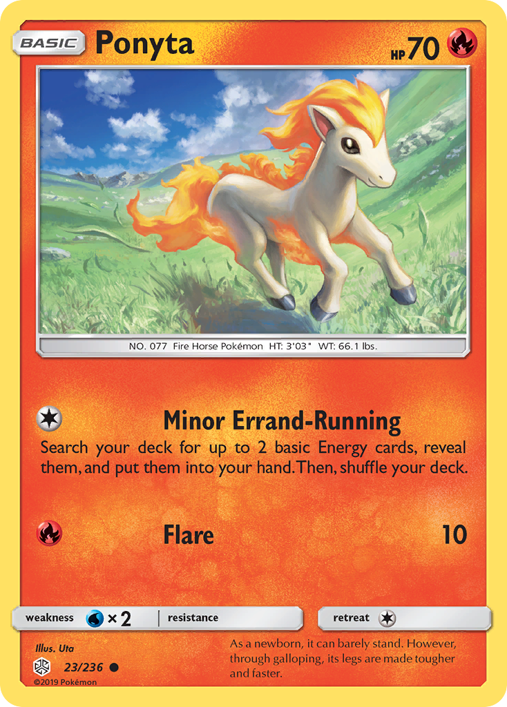 Ponyta (23/236) [Sun & Moon: Cosmic Eclipse] | Tables and Towers