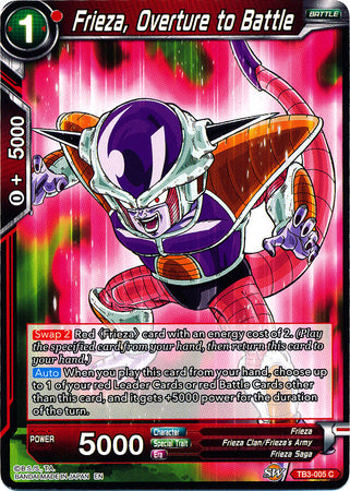 Frieza, Overture to Battle (TB3-005) [Clash of Fates] | Tables and Towers