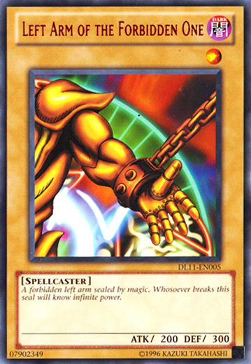 Left Arm of the Forbidden One (Red) [DL11-EN005] Rare | Tables and Towers