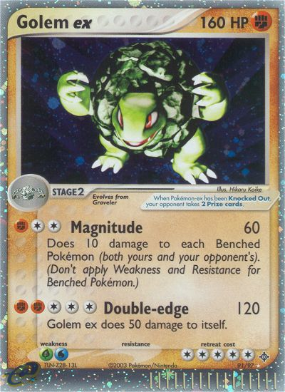 Golem ex (91/97) [EX: Dragon] | Tables and Towers