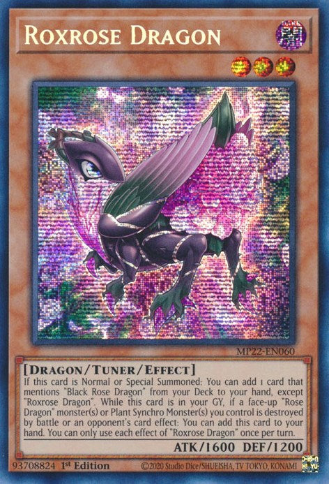 Roxrose Dragon [MP22-EN060] Prismatic Secret Rare | Tables and Towers