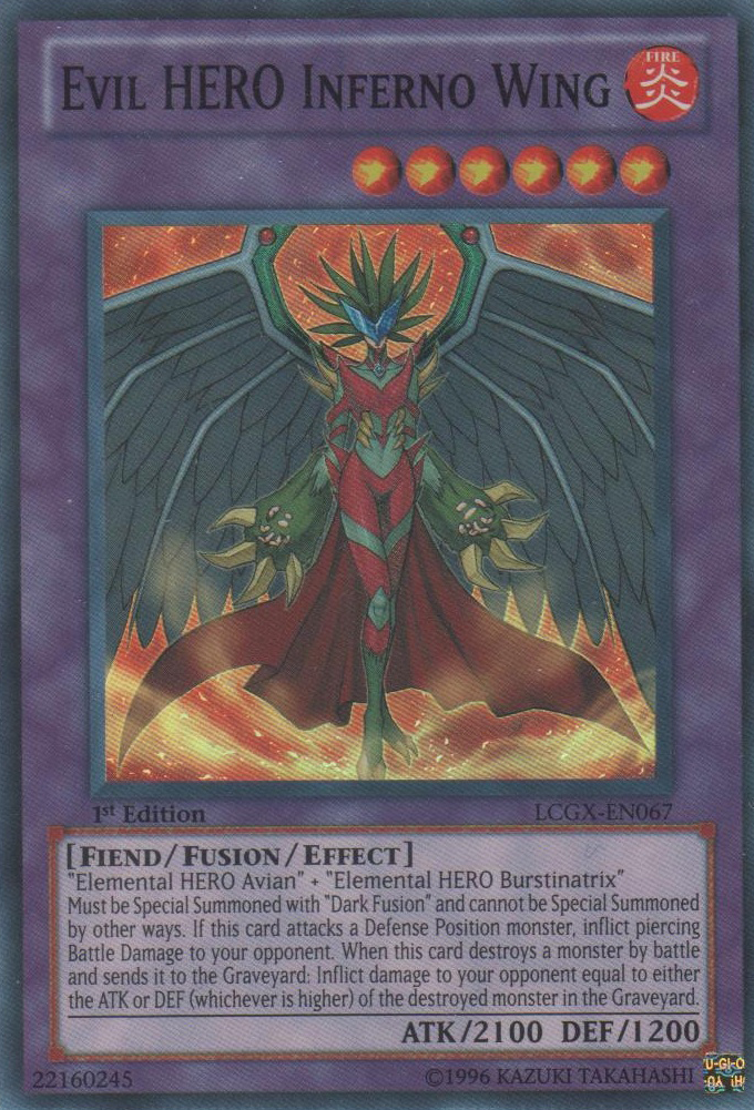 Evil HERO Inferno Wing [LCGX-EN067] Super Rare | Tables and Towers