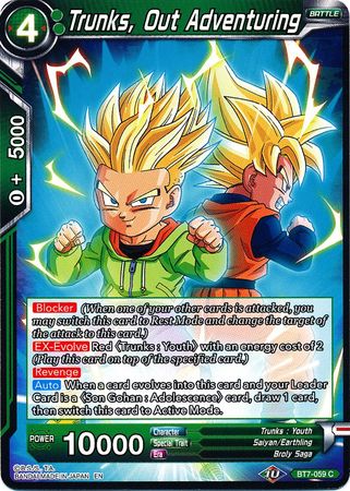 Trunks, Out Adventuring (BT7-059) [Assault of the Saiyans] | Tables and Towers