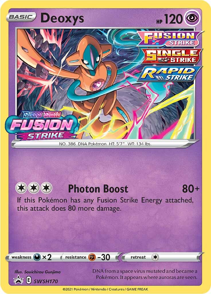 Deoxys (SWSH170) (Prerelease Promo) [Sword & Shield: Black Star Promos] | Tables and Towers