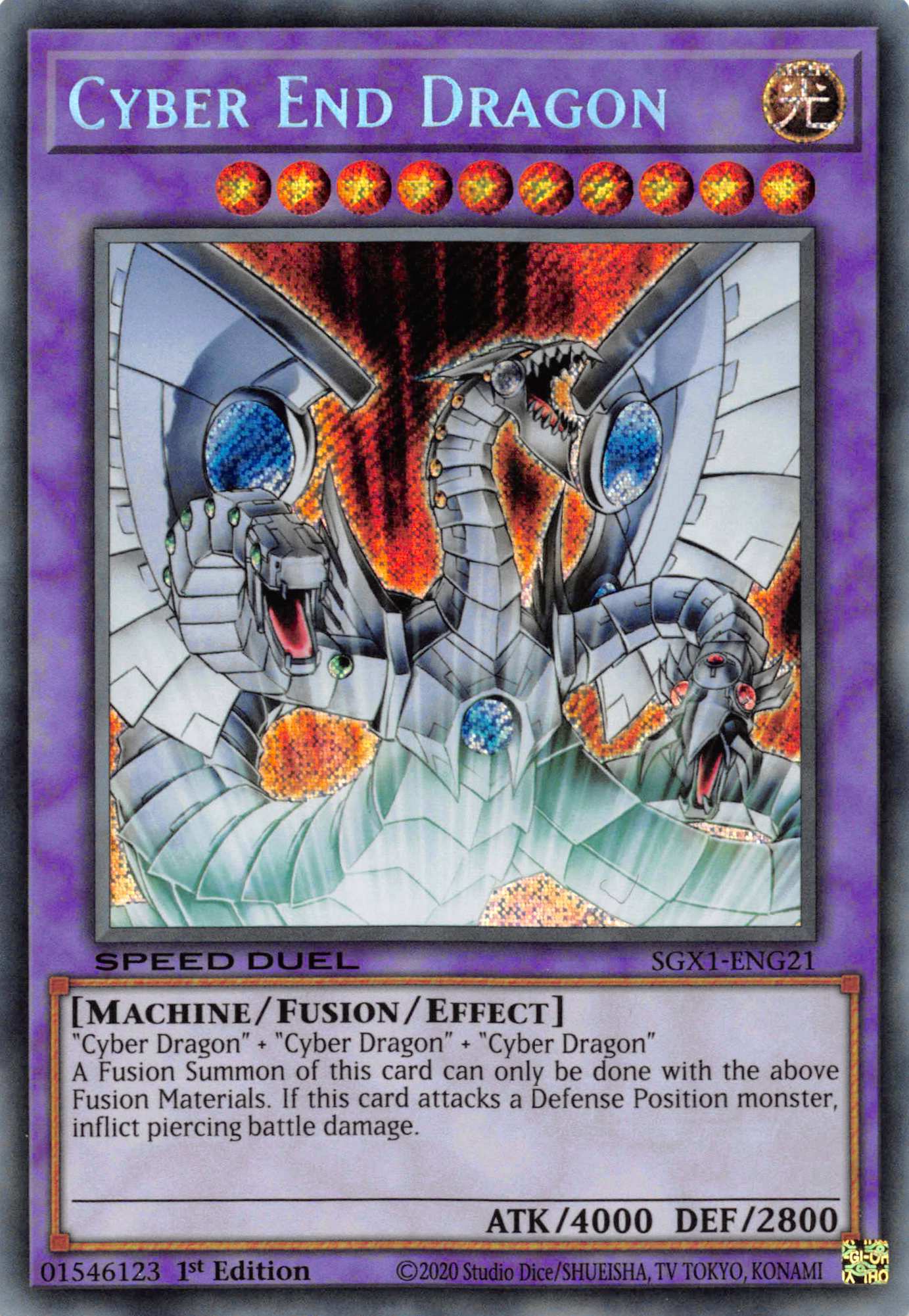 Cyber End Dragon [SGX1-ENG21] Secret Rare | Tables and Towers