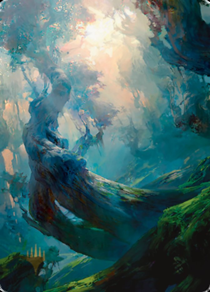 Forest 3 Art Card (Gold-Stamped Signature) [Zendikar Rising Art Series] | Tables and Towers