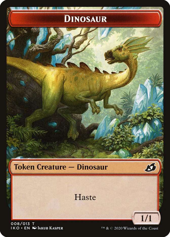 Dinosaur Token [Ikoria: Lair of Behemoths Tokens] | Tables and Towers