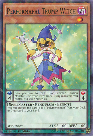 Performapal Trump Witch [SP15-EN027] Shatterfoil Rare | Tables and Towers