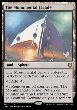 The Monumental Facade (Promo Pack) [Phyrexia: All Will Be One Promos] | Tables and Towers