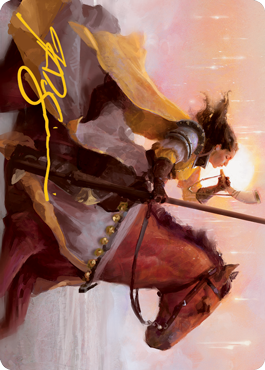 Sunrise Cavalier Art Card (Gold-Stamped Signature) [Innistrad: Midnight Hunt Art Series] | Tables and Towers