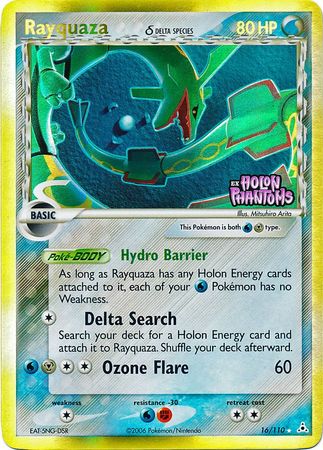 Rayquaza (16/110) (Delta Species) (Stamped) [EX: Holon Phantoms] | Tables and Towers