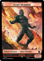 Alien Rhino // Alien Warrior Double-Sided Token [Doctor Who Tokens] | Tables and Towers