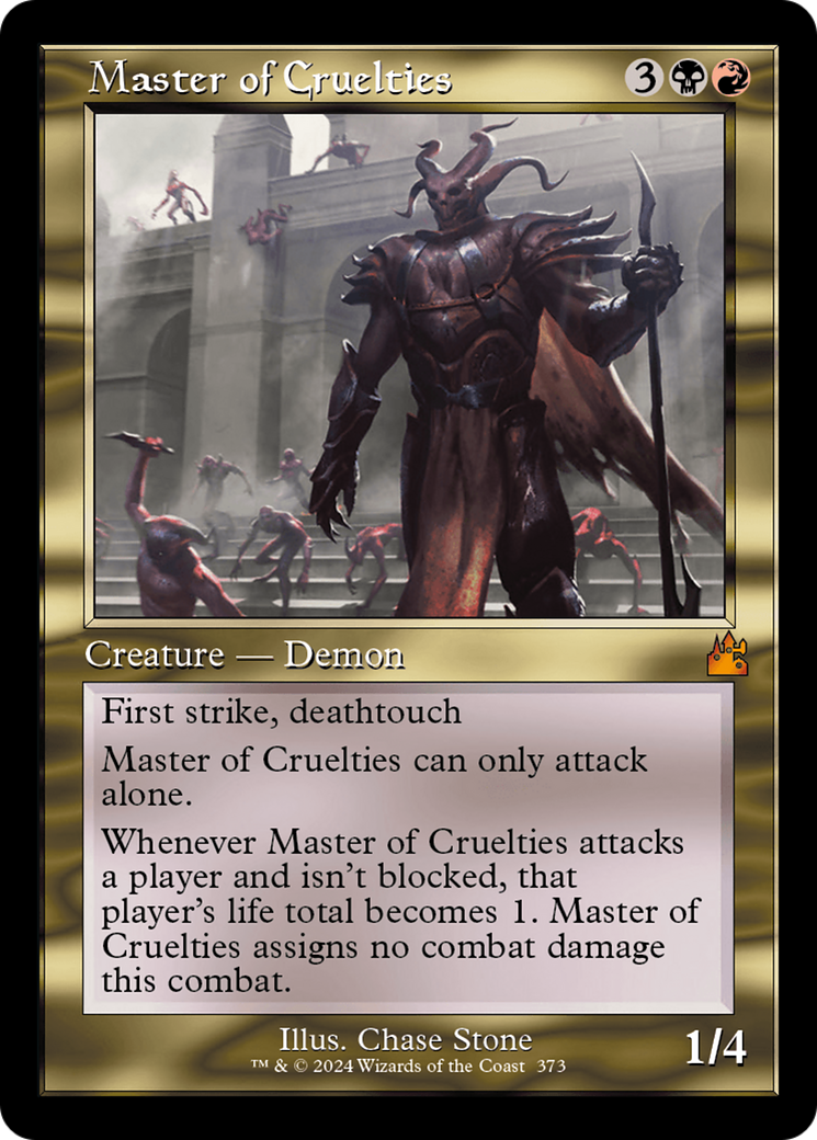 Master of Cruelties (Retro Frame) [Ravnica Remastered] | Tables and Towers