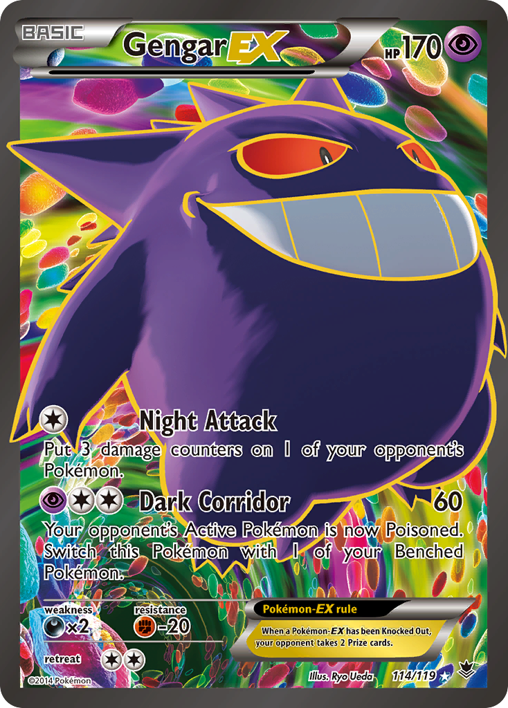 Gengar EX (114/119) [XY: Phantom Forces] | Tables and Towers