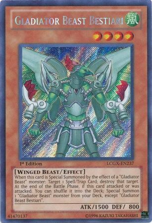 Gladiator Beast Bestiari [LCGX-EN237] Secret Rare | Tables and Towers