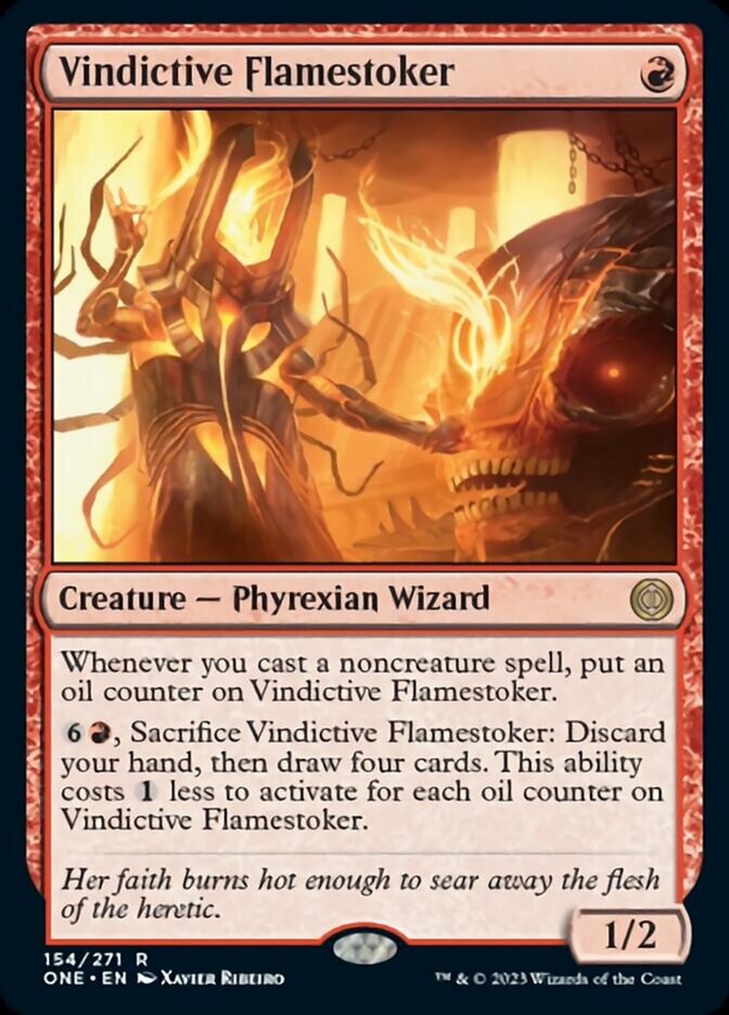 Vindictive Flamestoker [Phyrexia: All Will Be One] | Tables and Towers