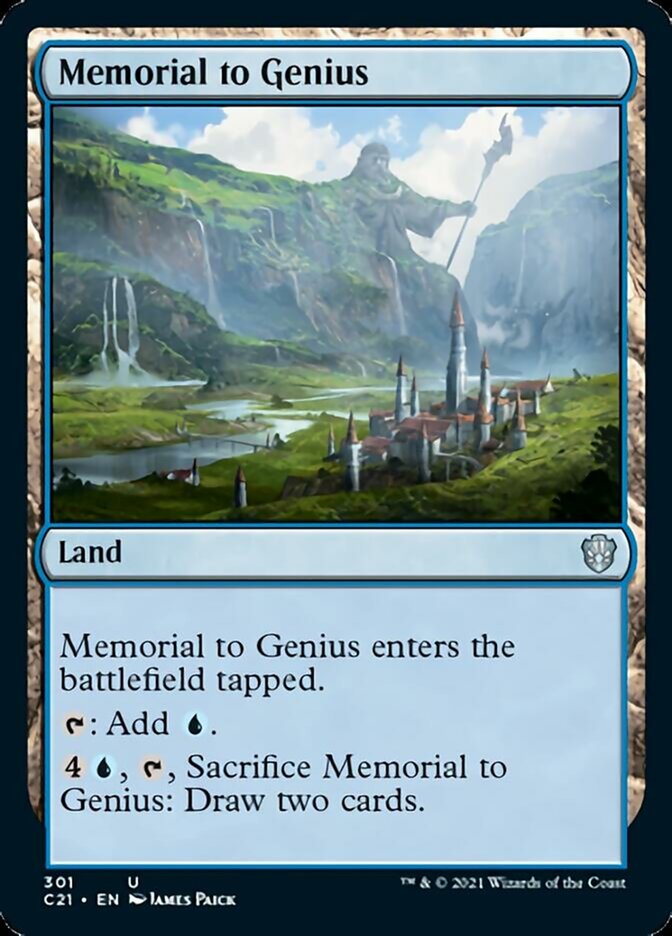 Memorial to Genius [Commander 2021] | Tables and Towers