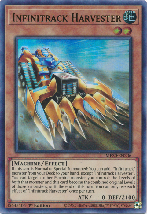 Infinitrack Harvester [MP20-EN206] Ultra Rare | Tables and Towers
