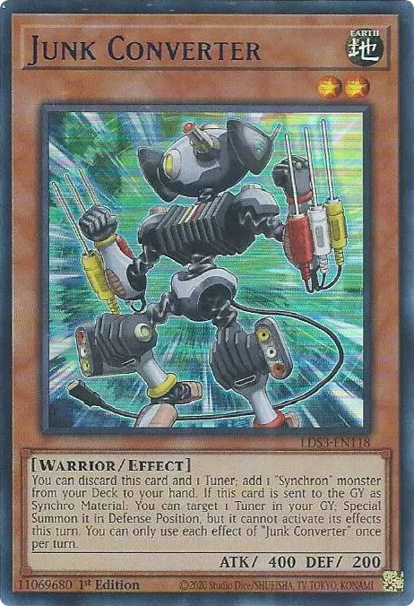 Junk Converter (Blue) [LDS3-EN118] Ultra Rare | Tables and Towers