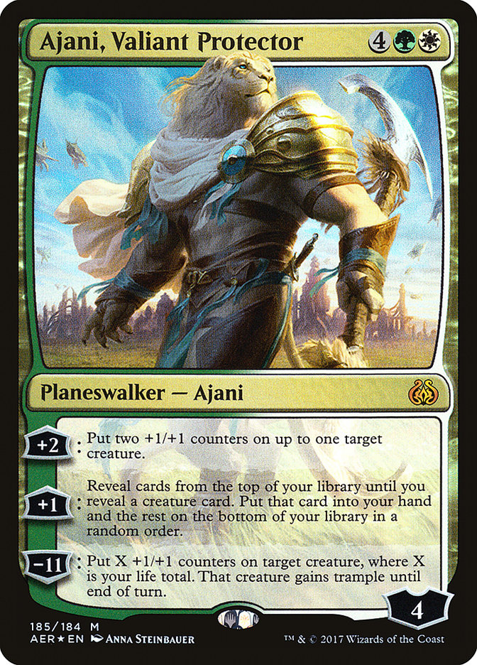 Ajani, Valiant Protector [Aether Revolt] | Tables and Towers