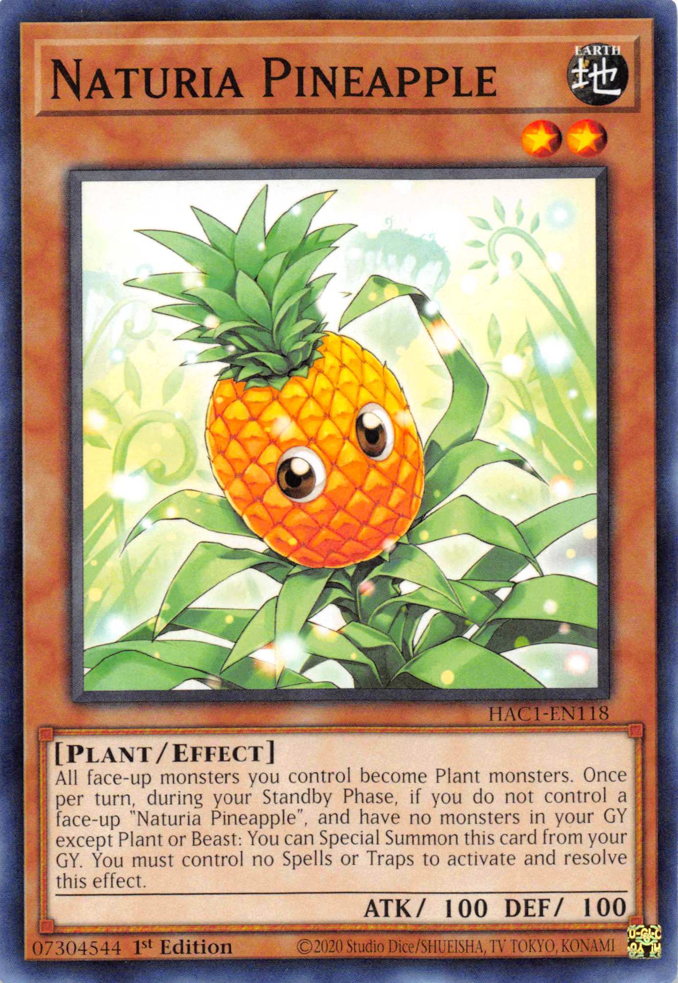 Naturia Pineapple (Duel Terminal) [HAC1-EN118] Parallel Rare | Tables and Towers