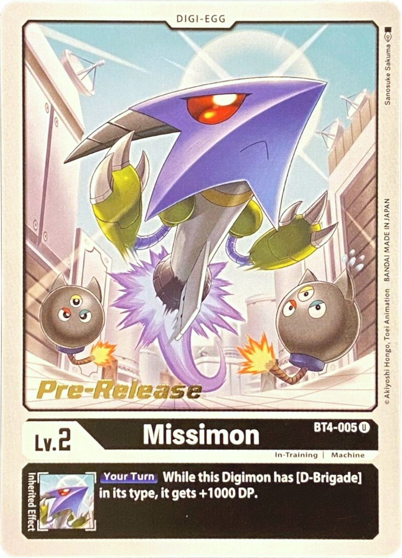 Missimon [BT4-005] [Great Legend Pre-Release Promos] | Tables and Towers